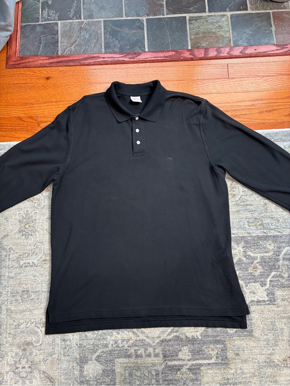 Brooks Brothers Black Long Sleeve Performance Polo Shirt – Men’s Size L